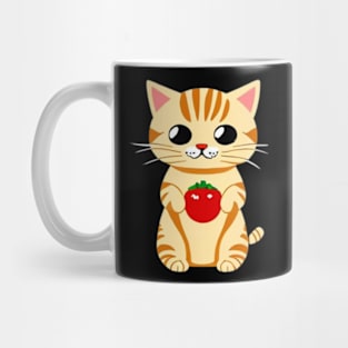 cute cat eating Mug